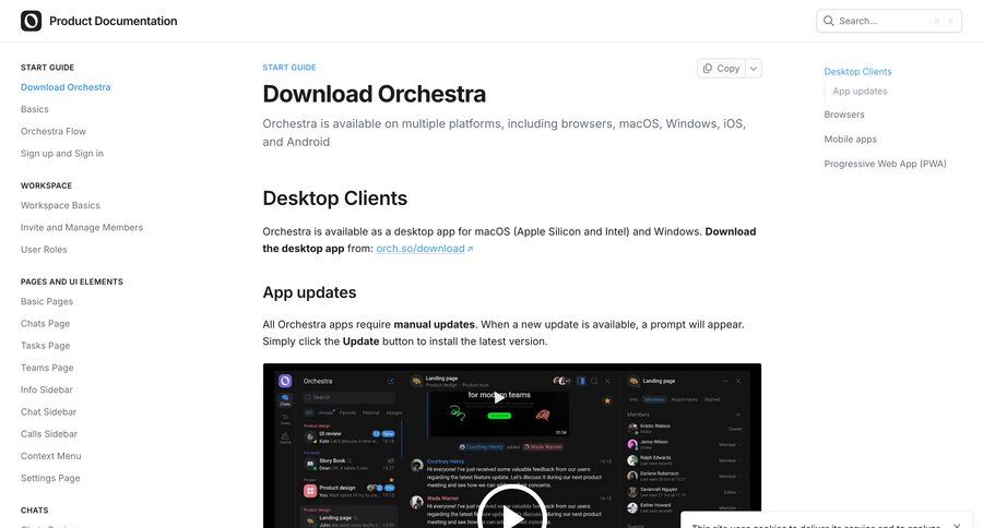 Orchestra
				help ui page example