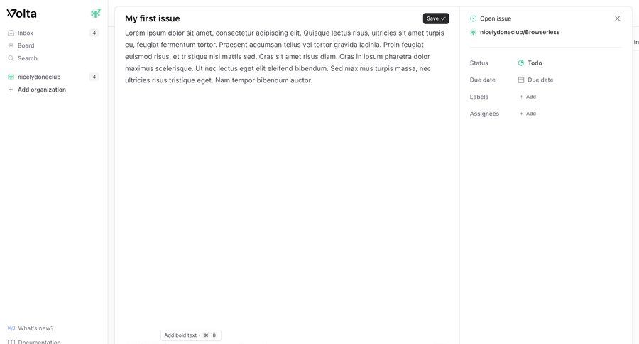 Volta
			         ux ui design