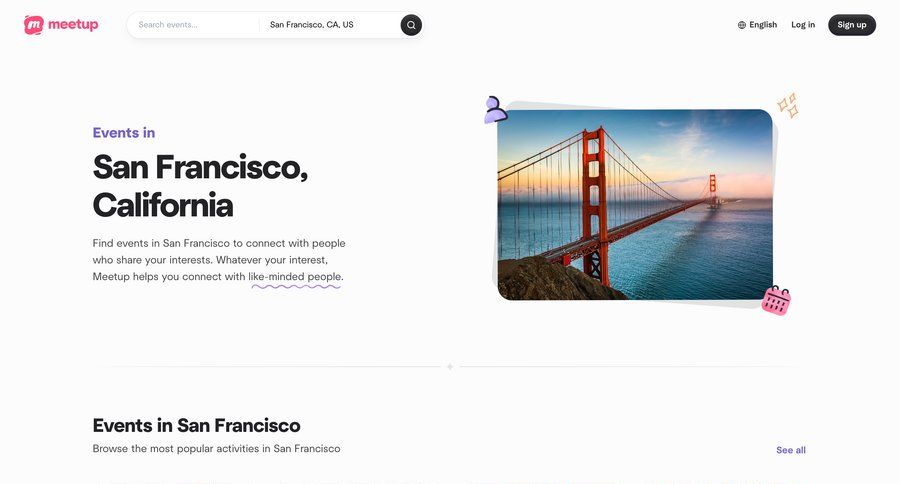 Meetup
				home ui page example
