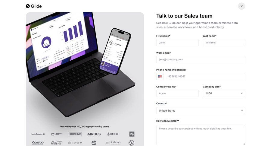 Glide
				form ui page example