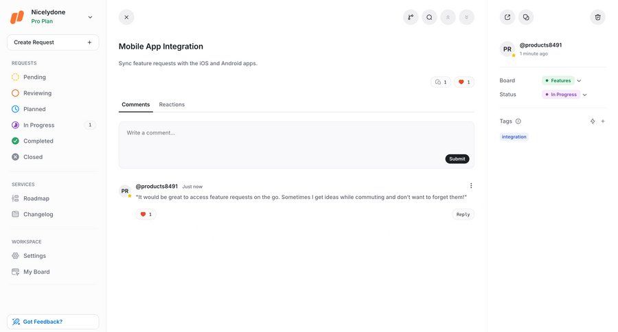 UserJot
			 modal screen collaboration settings tagging integration setup configuration screen ui page example