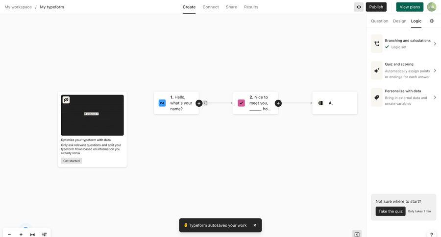 Typeform
			      ux ui design
