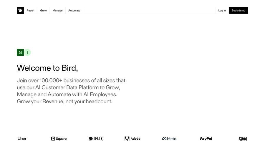 Bird
				feature ui page example