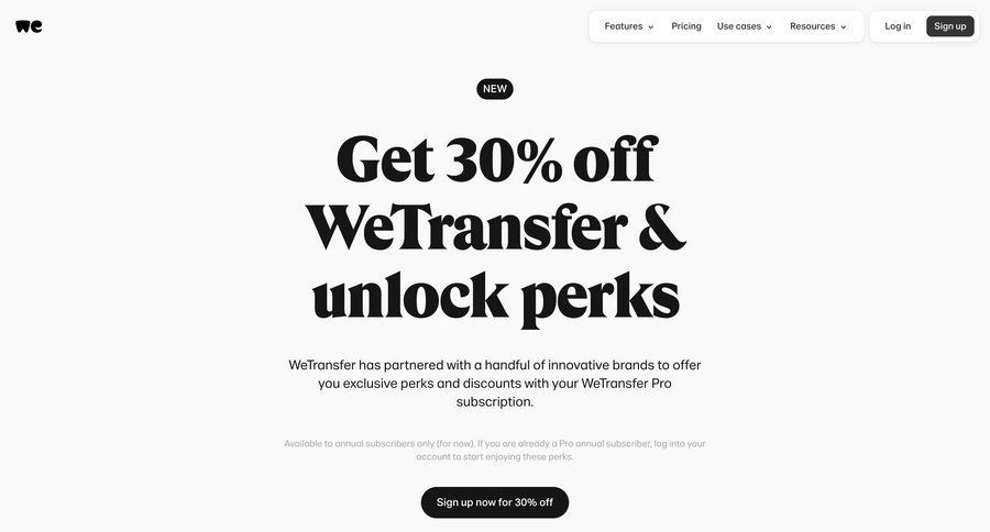 WeTransfer
			 payment history service plans pricing plans subscription plans price payment options media assets payment page accordion payment confirmation newsletter signup pricing packages pricing calculator ui page example