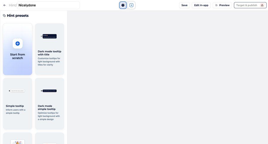 Jimo
			content editor tooltip grid onboarding editor wysiwyg create tip dark ui edit mode suggestion ui page example
