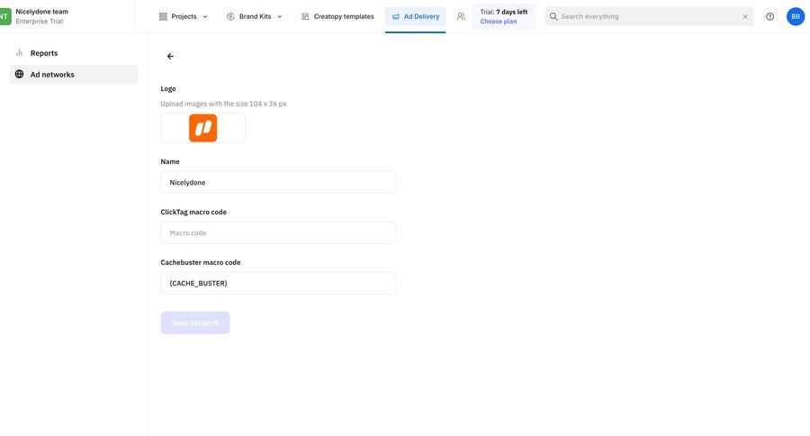 Creatopy
			 configuration settings form upload image create ui page example