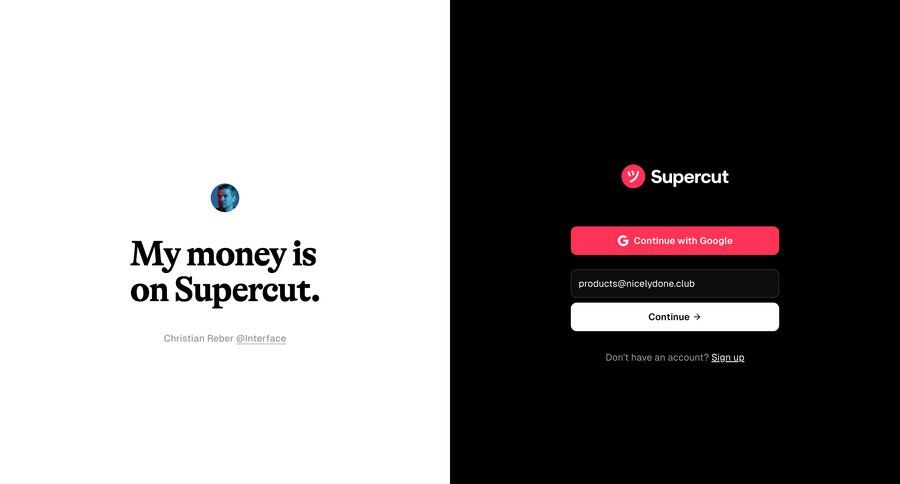 Supercut
			          ux ui design