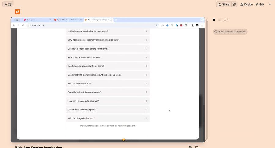 Supercut
			 information page detail view info view accordion ui page example