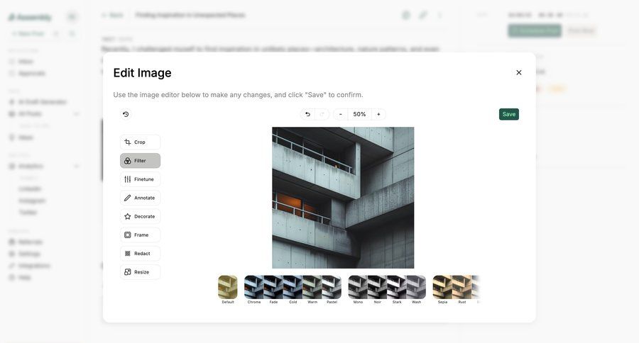 Assembly
			modal & popover design editor controls ui page example