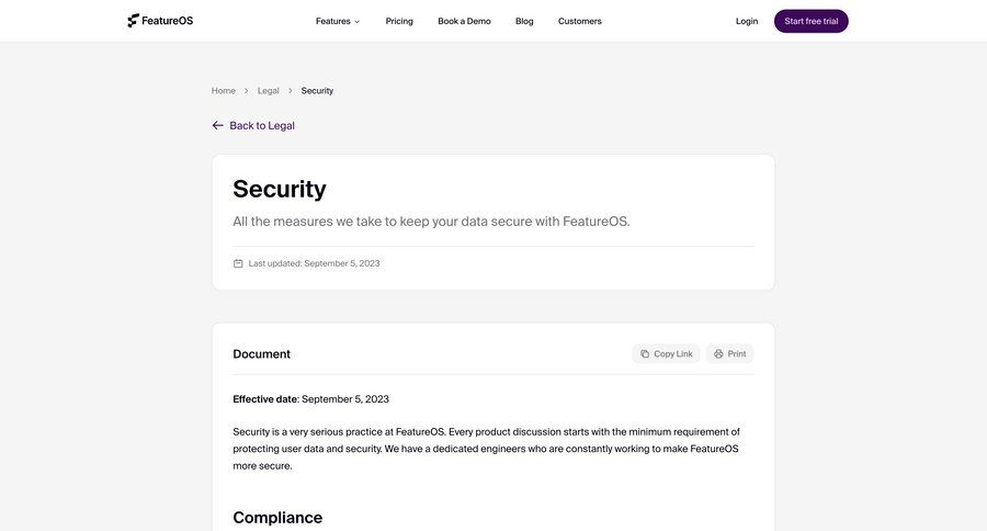 FeatureOS
				security ui page example