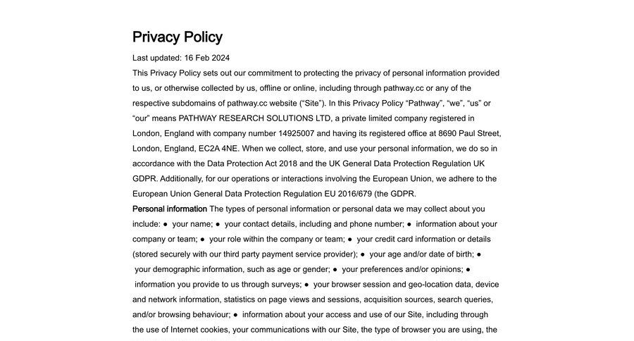 Wynde
				legal page example