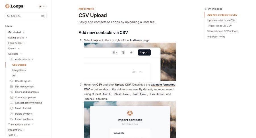Loops
				import ui page example
