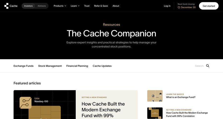 Cache
				resources ui page example