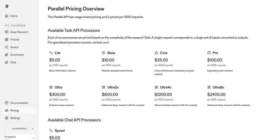 Parallel
			list plans & pricing (in app) plans & pricing sidebar ui page example