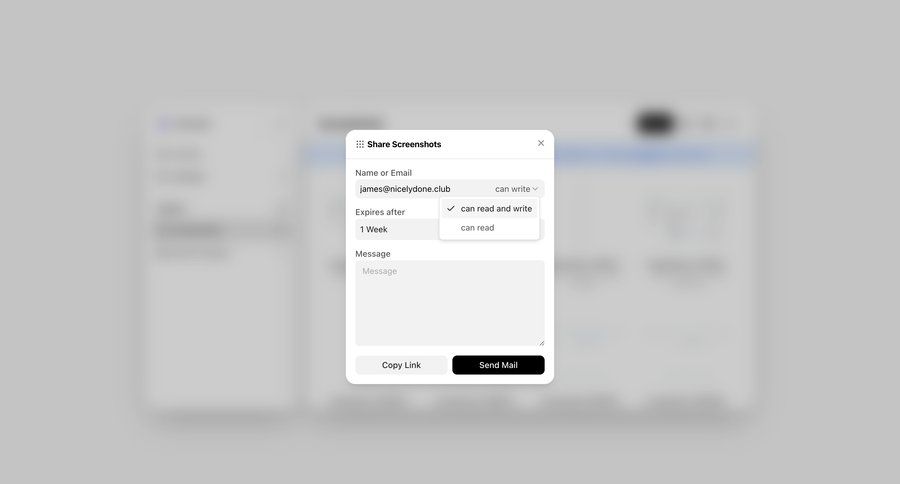 Shuttle
			modal & popover sharing settings collaboration form share modal document list sharing ui page example