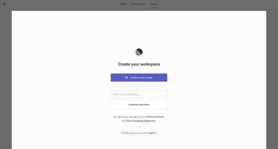 Wynde
			 account management onboarding form log in ui page example
