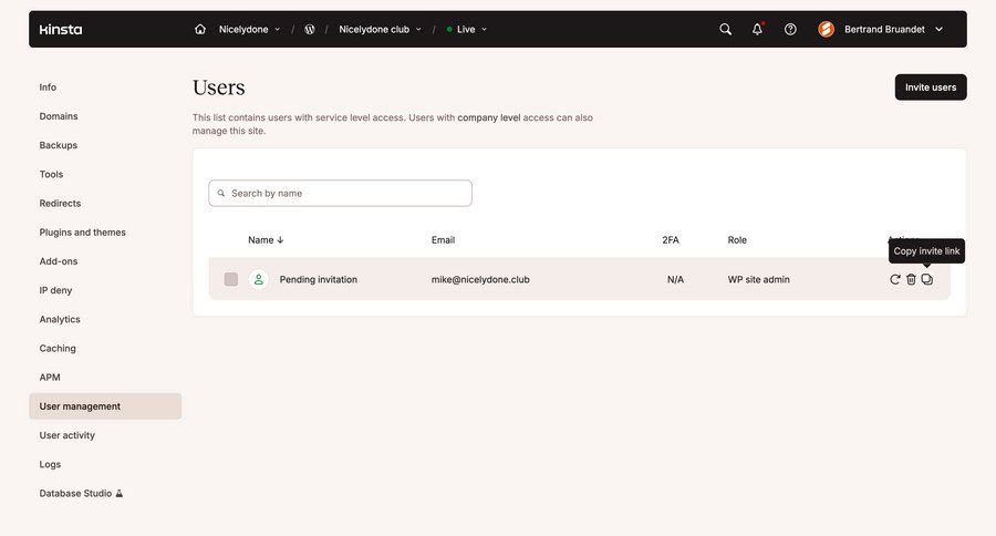 Kinsta
				list ui page example