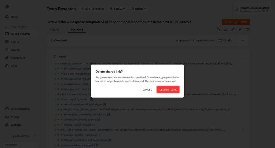 Parallel
			list modal & popover delete data management delete confirmation cancel deletion confirmation message ui page example