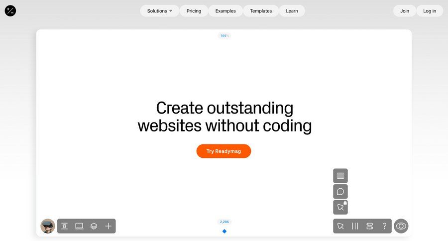 Readymag
page example