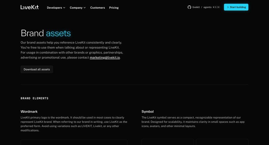 Livekit
				company ui page example