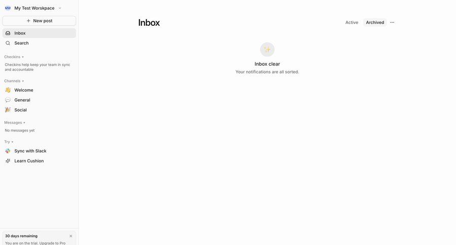 Cushion
			 notification center empty state illustration ui page example