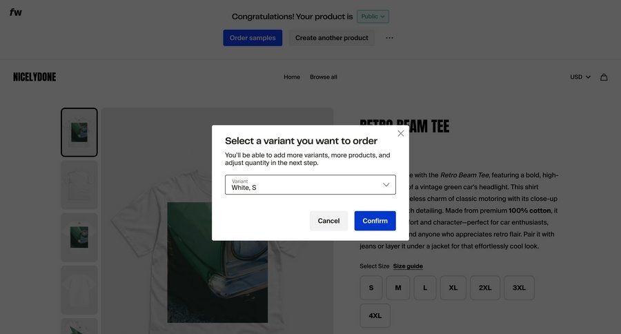 Fourthwall
				detail page ui page example