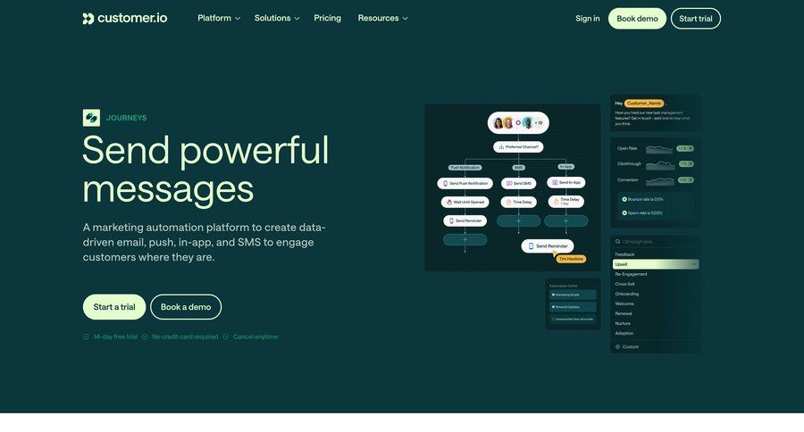 Customer.io
			    ux ui design