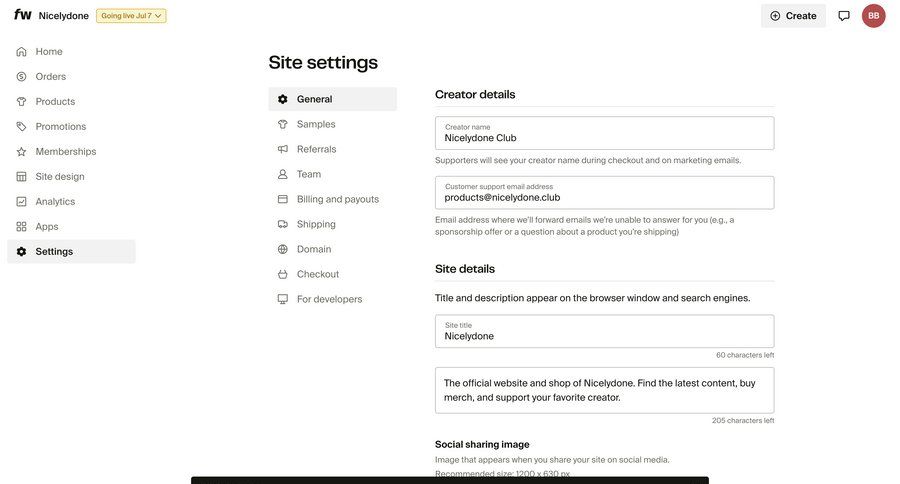 Fourthwall
			 configuration settings e-commerce form progress indicator sidebar download ui page example
