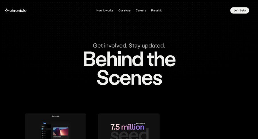 Chronicle
				blog ui page example