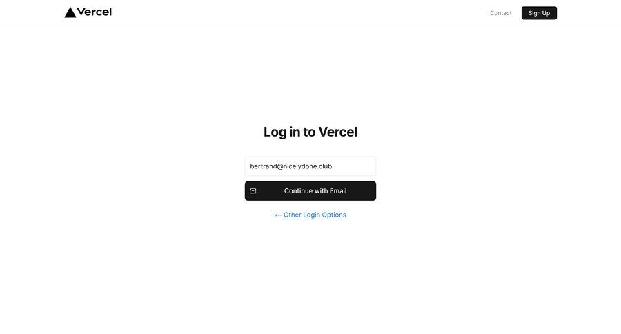 Vercel
				signin page example