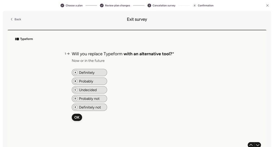 Typeform
				modal & popover ui page example
