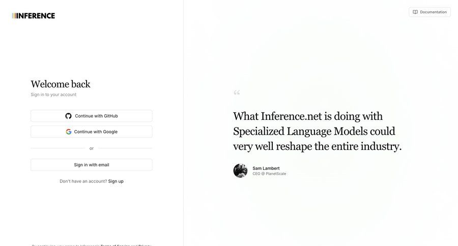 Inference
				signin ui page example