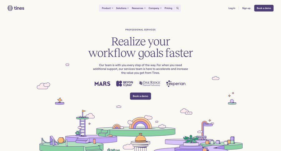 Tines
			 testimonials case studies customer stories accordion ui page example