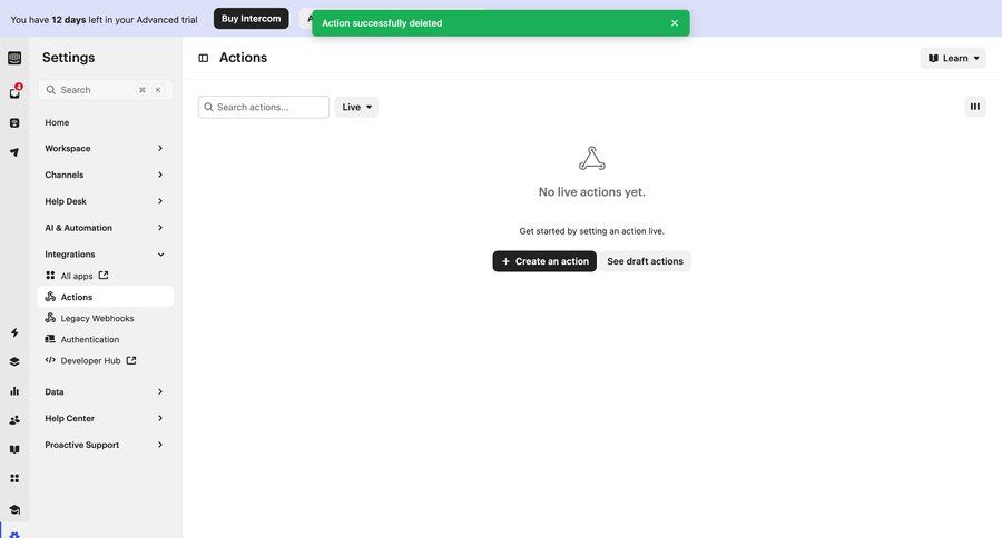 Intercom
			 configuration settings sidebar navigation automation navigating settings automation setup dropdown filters sidebar create setup menu advanced search ui page example
