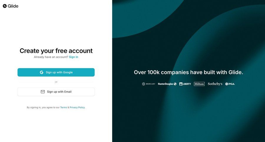 Glide
			  ux ui design