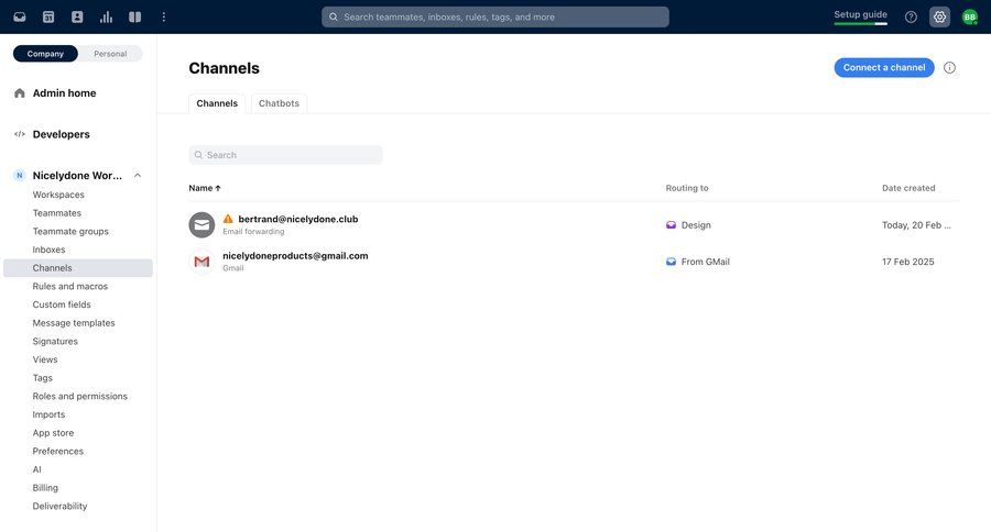 Front
			 collaboration configuration settings sidebar navigation grid onboarding channel management team workspace content hierarchy sidebar parameters communication trainings table search bar ui page example