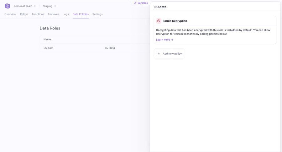 Evervault
			 grid settings data management documentation data security version control configuration parameters data governance ui page example