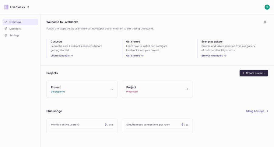 Liveblocks
				empty state page example