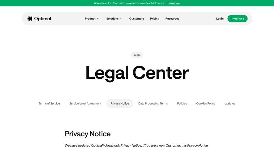 Optimal
				legal ui page example