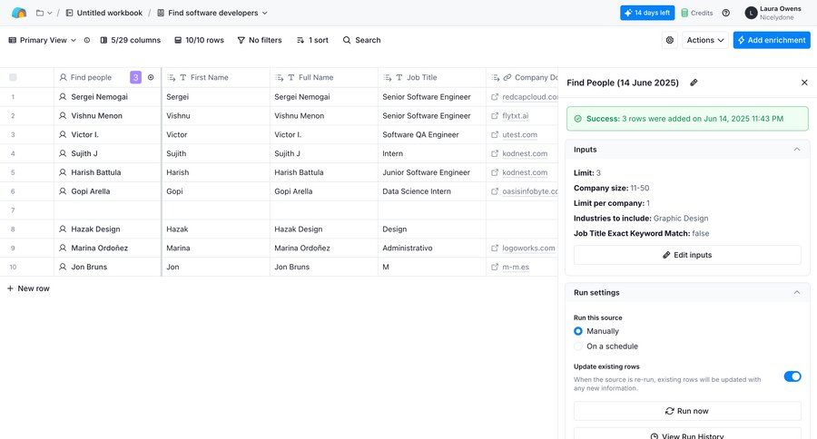 Clay
			 modal screen data management configuration grid form automation data analysis data entry table ui page example