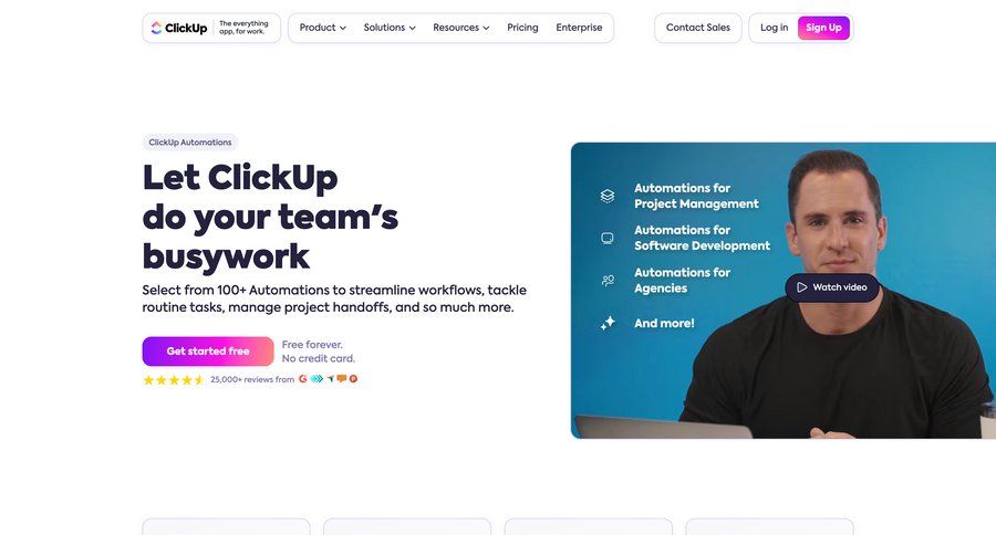 ClickUp
			 coming soon features management audit log location map features testimonials rule engine campaign creation localization ui page example