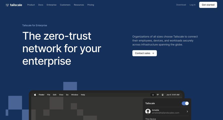 Tailscale
			enterprise enterprise testimonials manage links ui page example