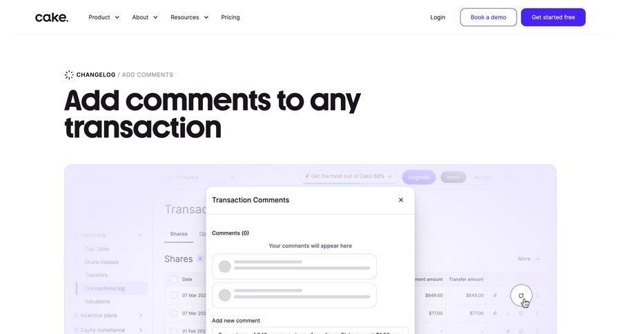Cake
				modal & popover ui page example
