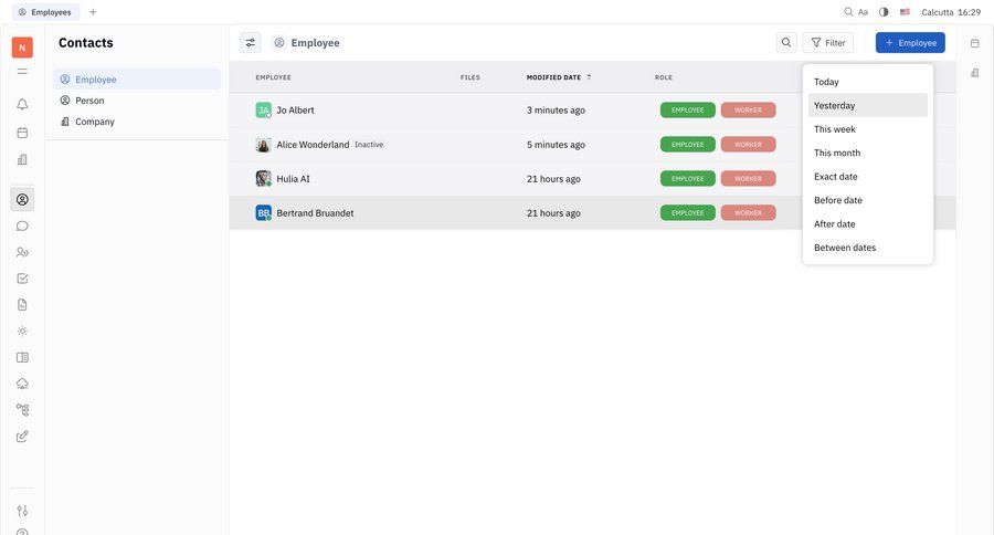 Weekly Filter Examples Date filter Design Examples — 144+ SaaS UI Patterns | Nicelydone
