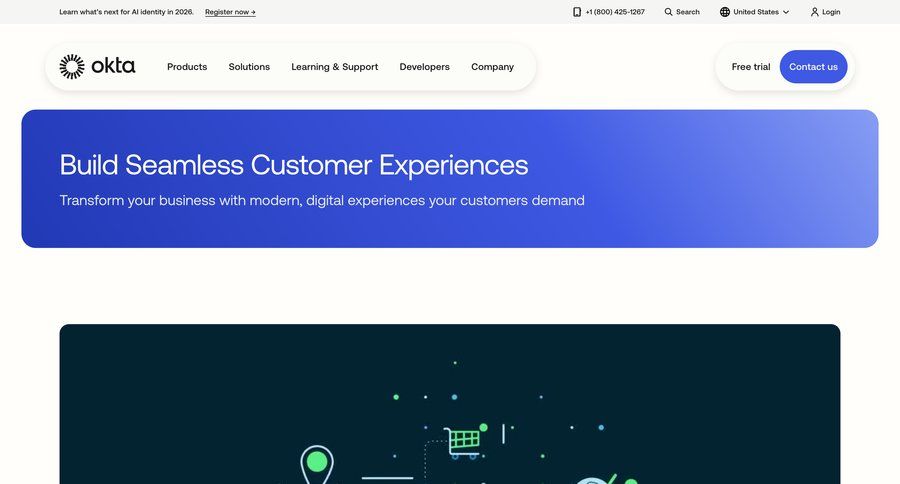 Okta
			 api integration identity provider enterprise security ui page example