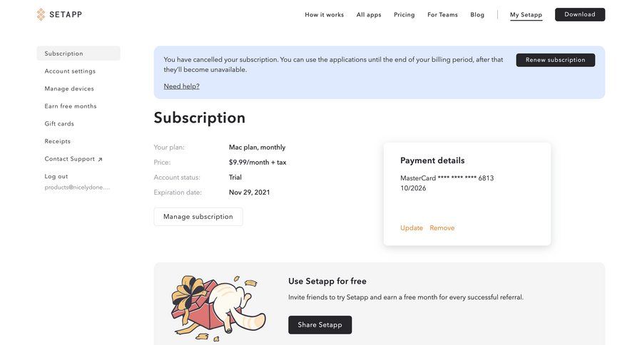 Setapp
			      ux ui design