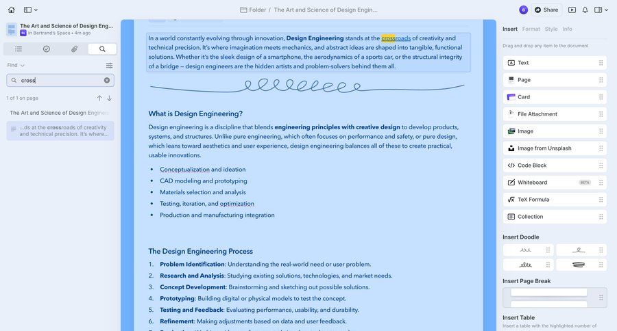 Craft
				detail page ui page example