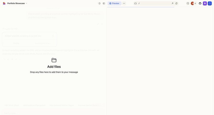 Lovable
				empty state ui page example