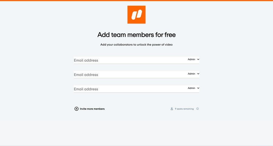 Vimeo
			form team invite teammate team collaboration onboarding form full screen modal user invitation ui page example
