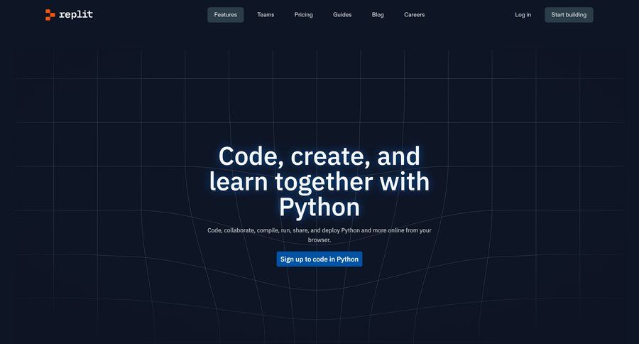 Replit
				education program ui page example